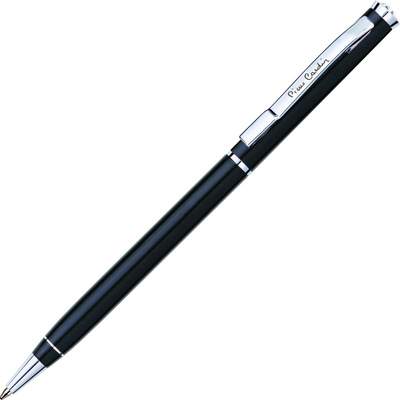 Шариковая ручка Pierre Cardin GAMME, цвет - черный/колпачок черный. Упаковка E-1