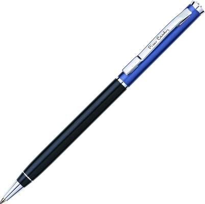 Шариковая ручка Pierre Cardin GAMME, цвет - черный/колпачок \'синий металлик\'. Упаковка E-1