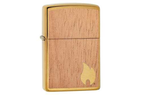 Zippo WOODCHUCK Brushed Brass