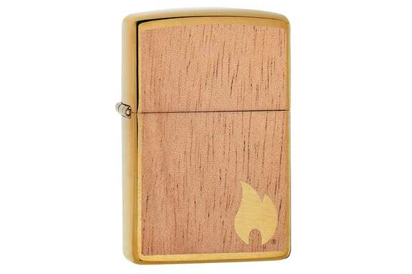 Zippo WOODCHUCK Brushed Brass