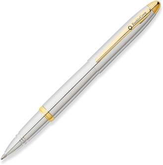 Ручка-роллер FranklinCovey Lexington. Цвет - хромовый с золотистой отделкой.