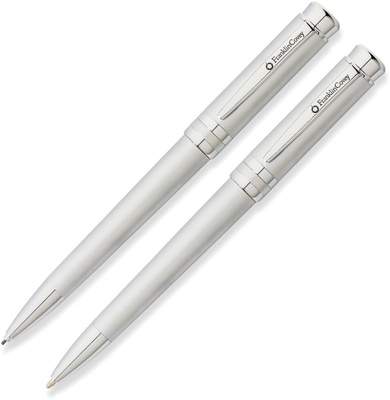 Набор FranklinCovey Freemont: шариковая ручка и карандаш 0.9мм. Цвет - хромовый матовый.