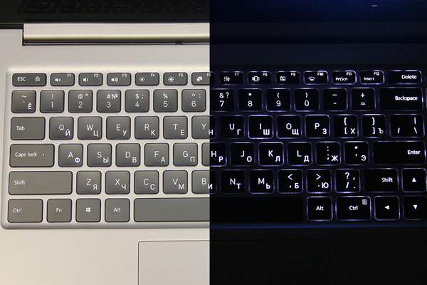 Гравировка ноутбука с подсветкой клавиатуры.