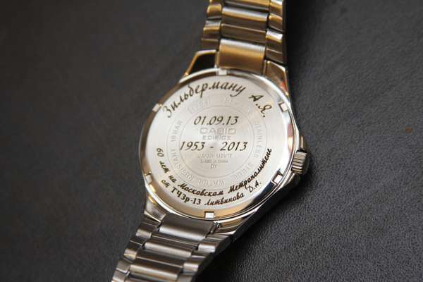 Seiko Гравировка на часах - примеры наших работ