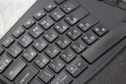 Иврит на K860 фото №2 Гравировка клавиатур - примеры наших работ