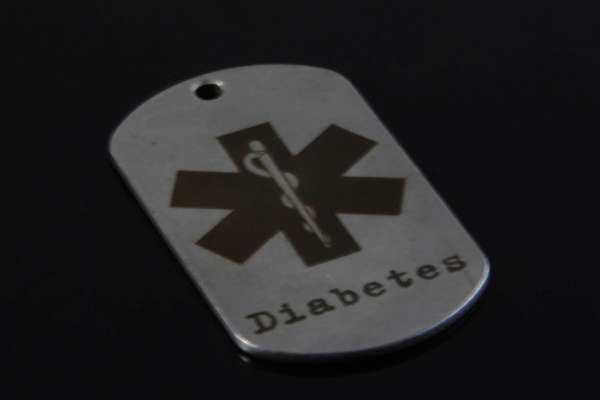 Жетон диабетика Гравировка на жетонах лазером - примеры наших работ