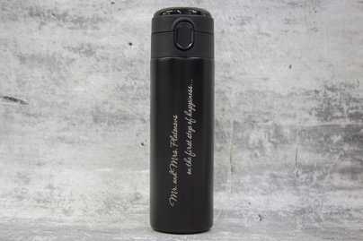 Гравировка термосов и термокружек - примеры наших работ