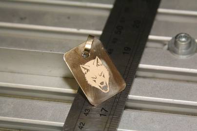 Жетон из серебра Гравировка на жетонах лазером - примеры наших работ