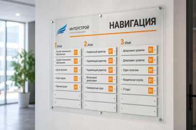  Навигация для бизнес центра, торгового центра, жилого комплекса, организации - примеры наших работ