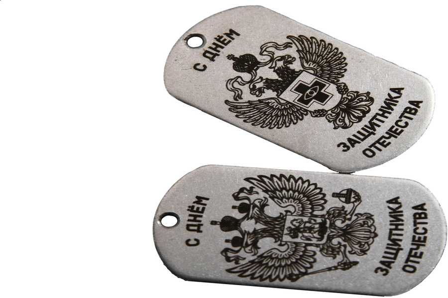  Гравировка на жетонах лазером - примеры наших работ