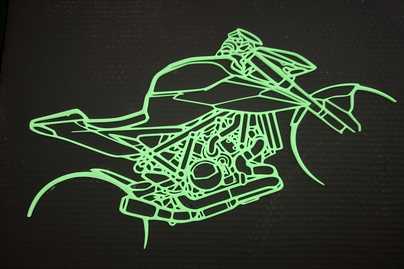 люминесцентный пластик 3D печать - примеры наших работ