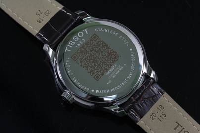 Tissot - гравировка QR-кода Гравировка на часах - примеры наших работ